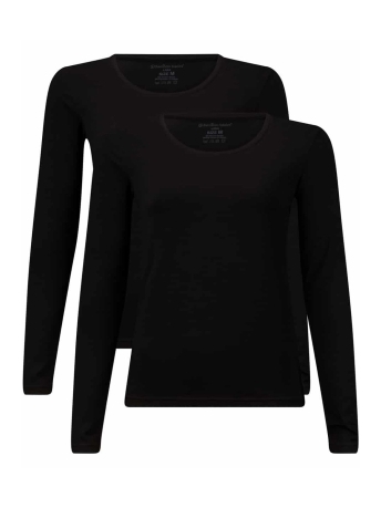 Bamboo basics T-shirt LARA 001 BLACK