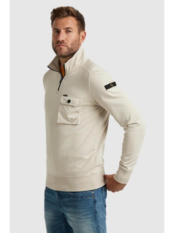 PME legend Trui HALF ZIP TERRY LIGHT SWEATER PLS2209442 7074