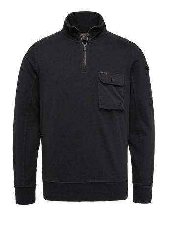 PME legend Trui HALF ZIP TERRY LIGHT SWEATER PLS2209442 999
