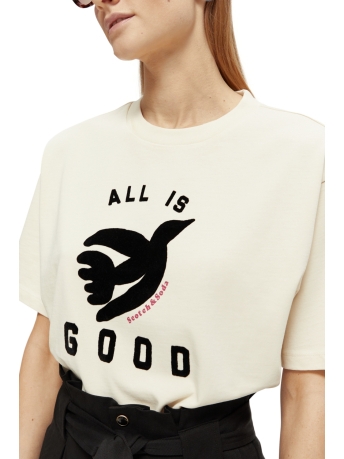 Scotch & Soda T-shirt RUIMVALLEND GRAFISCH T SHIRT 169676 5695