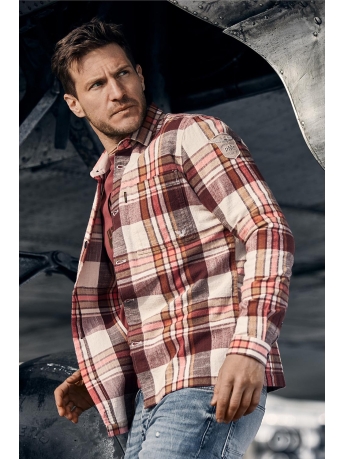 PME legend Overhemd LONG SLEEVE FLANEL SHIRT PSI2211227 8177