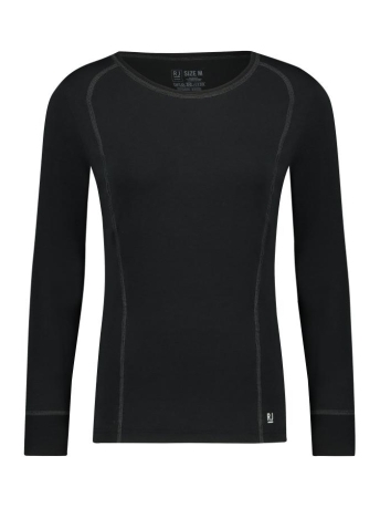 RJ Bodywear T-shirt LADIES LONG SLEEVES CLIMATE COTROL 33 012 007 ZWART