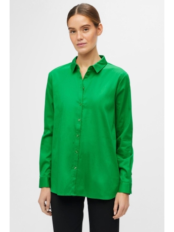 Object Blouse OBJROXA L/S LOOSE SHIRT NOOS 23032978 FERN GREEN