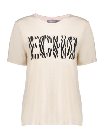 Geisha T-shirt T SHIRT ECHO 32103 41 Sand/Black