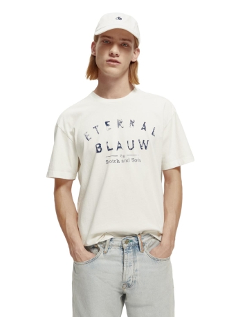 Scotch & Soda T-shirt ETERNAL BLAUW UNISEX TEE 172572 0006