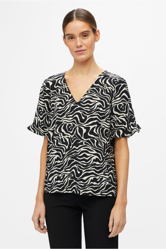 OBJSELINE S/S TOP NOOS 23039422 BLACK
