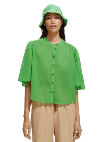 Scotch & Soda Blouse FLUTTER SLEEVE ORGANIC SHIRT 171904 5704