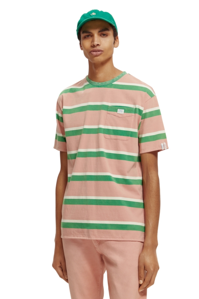 YARN DYE STRIPE TEE 171696 6071