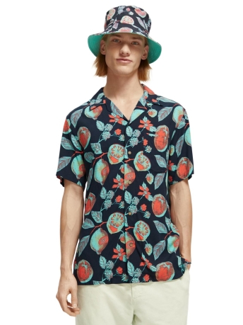 Scotch & Soda Overhemd SHORT SLEEVE PRINTED CAMP SHIRT 171643 5730