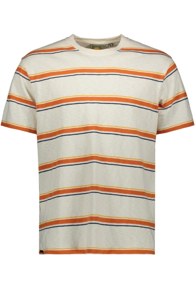 VINTAGE TEXTURED STRIPE TEE M1011541A  OFF WHITE STRIPE