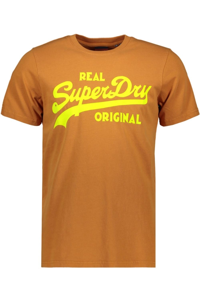 VINTAGE VL NEON TEE M1011478A  SUDAN BROWN