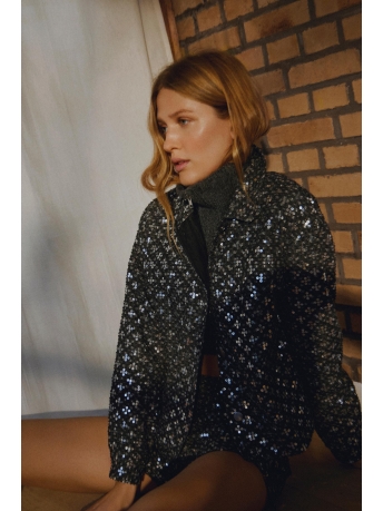 Vila Blazer VISHINNA SEQUINS L/S JACKET 14089920 Black