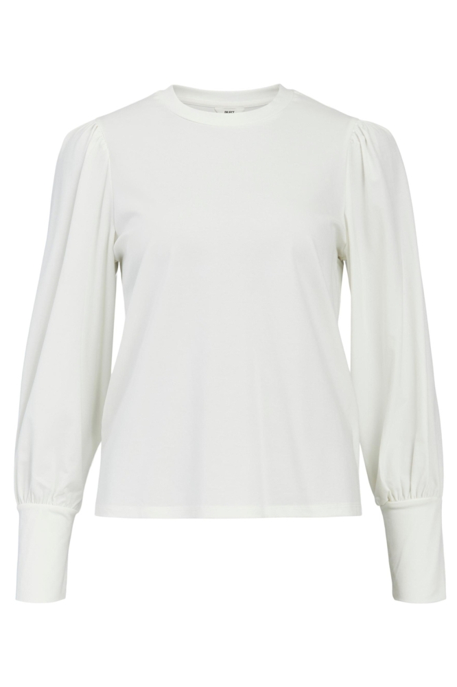 Object witte dames t-shirt | Vooraanzicht