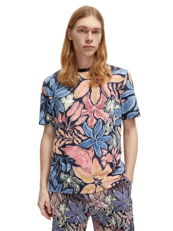 Scotch & Soda T-shirt BIG AOP T SHIRT 173036 6460