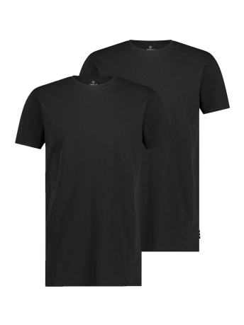 Twinlife T-shirt 2 PACK O NECK LONG LENGTH TW00510LL TRAVIS 900 BLACK