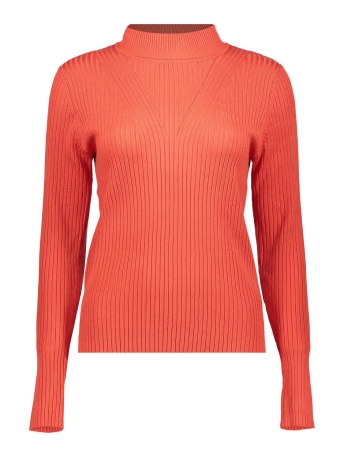Geisha Trui RIBGEBREIDE TRUI 34588 14 HOT CORAL