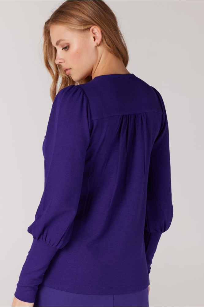 CREPE JERSEY TOP EVIE W23 CJ103 000200 PURPLE