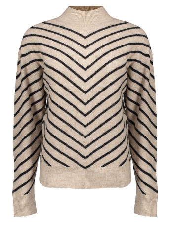 Geisha Trui GESTREEPTE TRUI 34507 10 Sand/Black