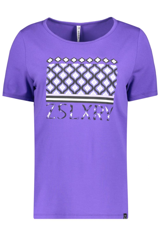 HAILEY TSHIRT WITH ARTWORK 234 0044 PURPLE