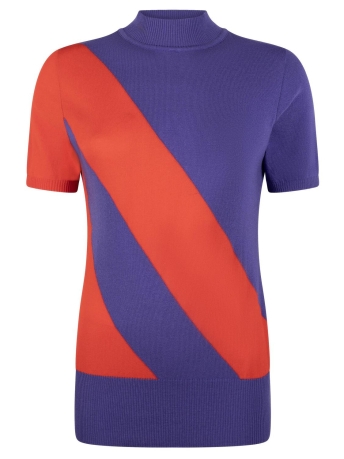 Zoso Trui MARLOES FANCY SWEATER 234 0044/0800 PURPLE ORANGE