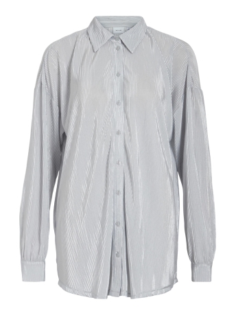 Vila Blouse VICHRISTINE PLISSE LOOSE SHIRT 14100163 SILVER