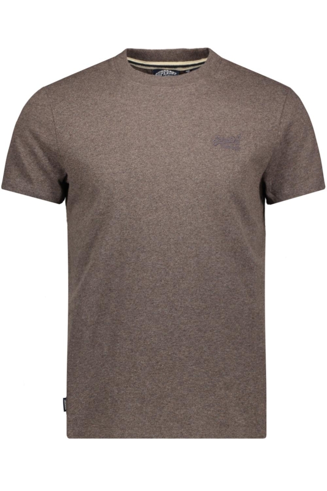 ESSENTIAL LOGO EMB TEE M1011245A 1BL COCOA BROWN MARL