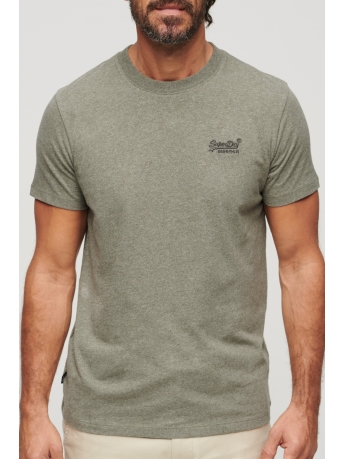 Superdry T-shirt ESSENTIAL LOGO EMB TEE M1011245A 1BK ASH OLIVE MARL