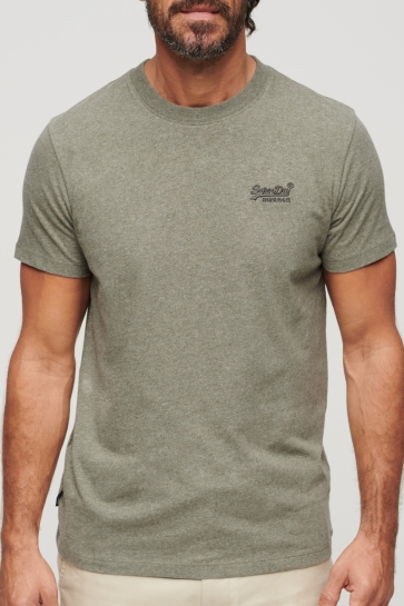ESSENTIAL LOGO EMB TEE M1011245A ASH OLIVE MARL