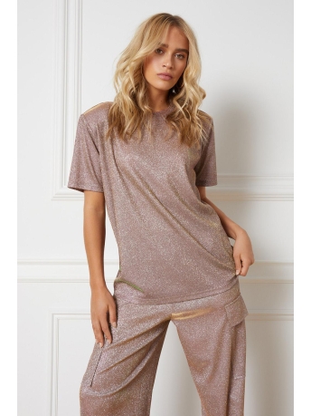 Refined Department T-shirt KNITTED OVERSIZED TSHIRT MEXIE R2309752241 704-OLIVE