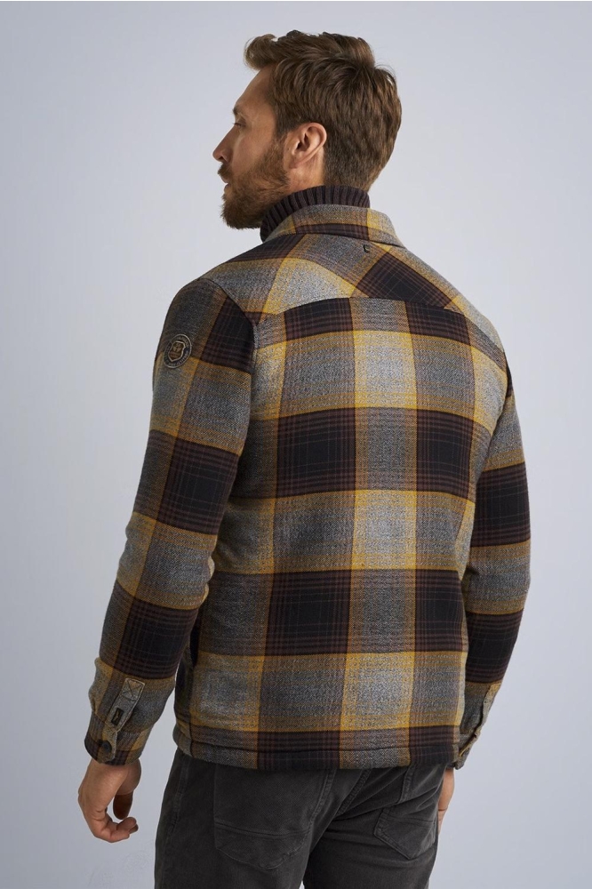 PME legend paarse heren overhemd | Model achteraanzicht