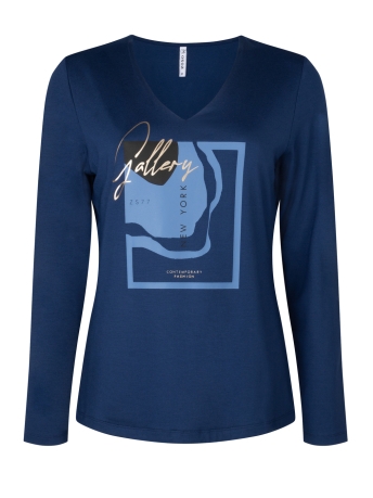 Zoso T-shirt PEGGY SHIRT WITH PRINT 235 0015 BLUE