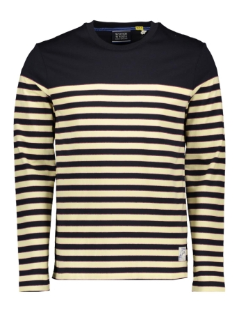 Scotch & Soda T-shirt BRETON STRIPED LS T SHIRT 175591 7007