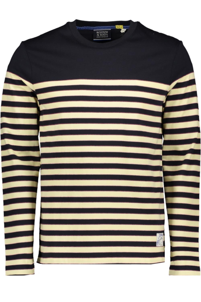 BRETON STRIPED LS T SHIRT 175591 7007