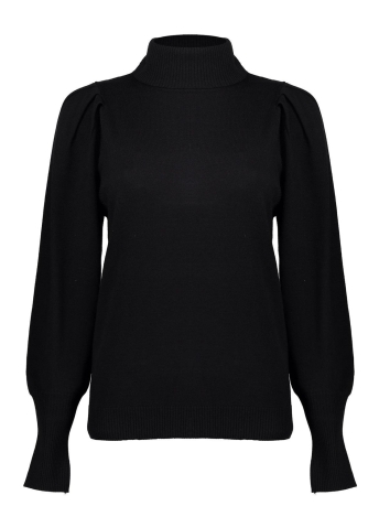 Geisha Trui GEBREIDE TRUI MET POFMOUWEN 34587 14 BLACK