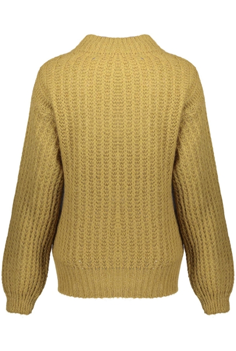 grof gebreide trui 34553 70 geisha trui mustard