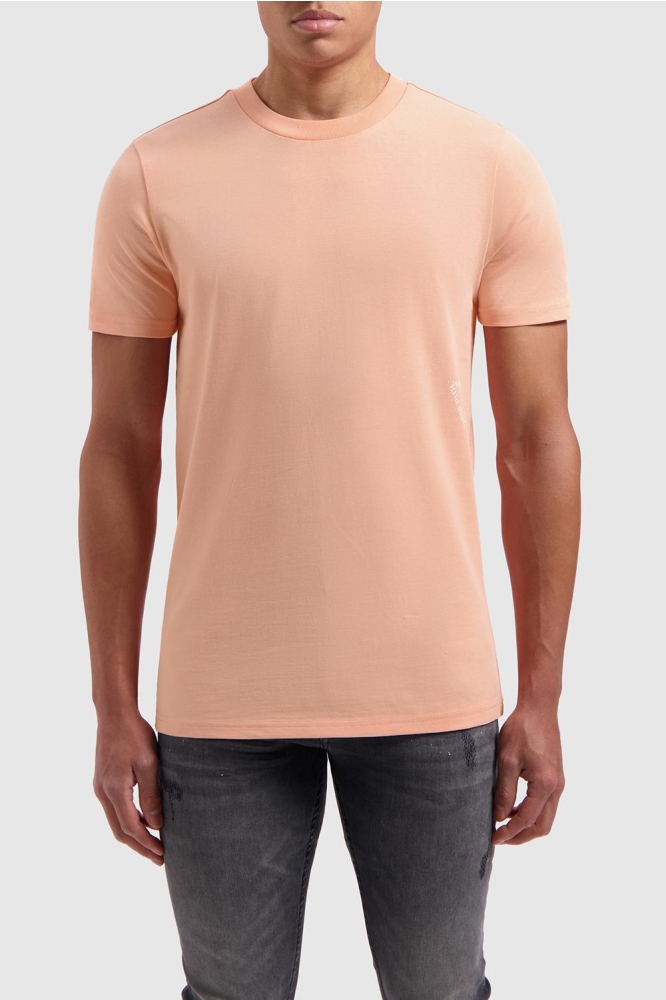 REGULAR FIT TRIANGLE T SHIRT 24010105 50 CORAL