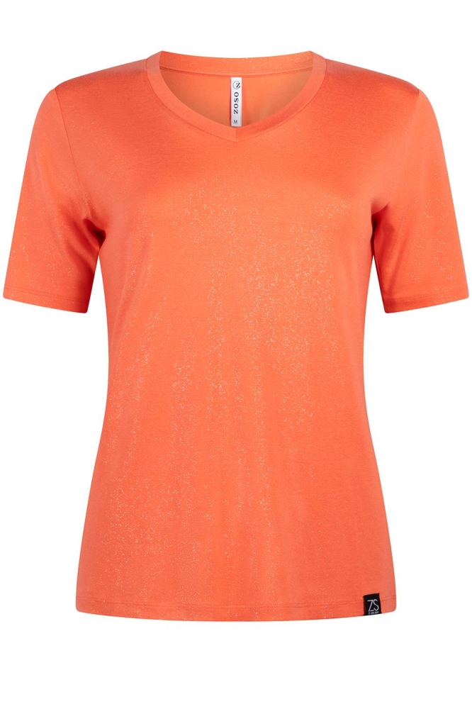 PEGGY SPRANKLING T SHIRT 241 0075 CORAL