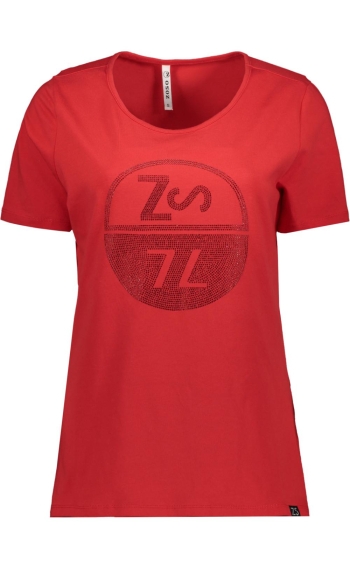 DESTINY T SHIRT WITH STUDS 241 0019 RED