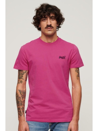 Superdry T-shirt ESSENTIAL LOGO EMB TEE M1011245A VKB ECHO PINK