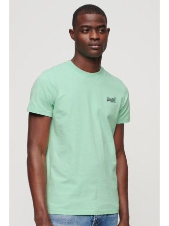 Superdry T-shirt ESSENTIAL LOGO EMB TEE M1011245A 2MD SPEARMINT LIGHT GREEN