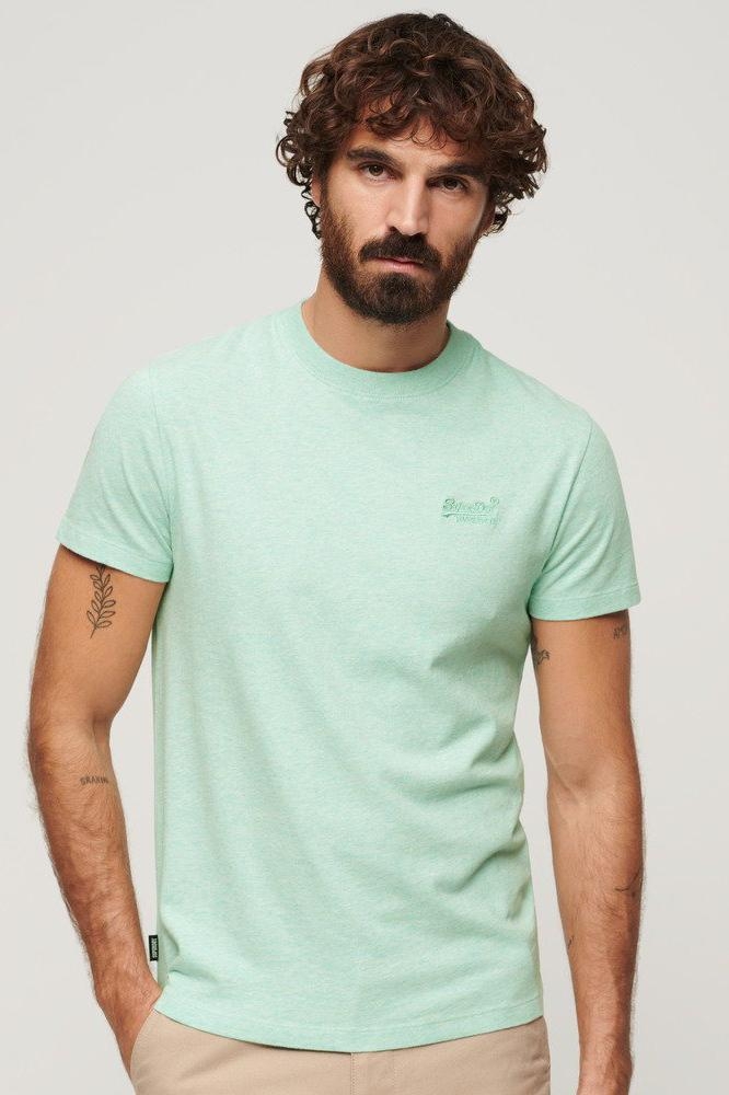 ESSENTIAL LOGO EMB TEE M1011245A 9VQ LIGHT MINT GREEN MARL