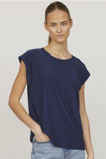SisterS point T-shirt LOW A 10629 NAVY