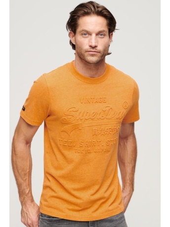 Superdry T-shirt EMBOSSED VL T SHIRT M1011749A THRIFT GOLD MARL
