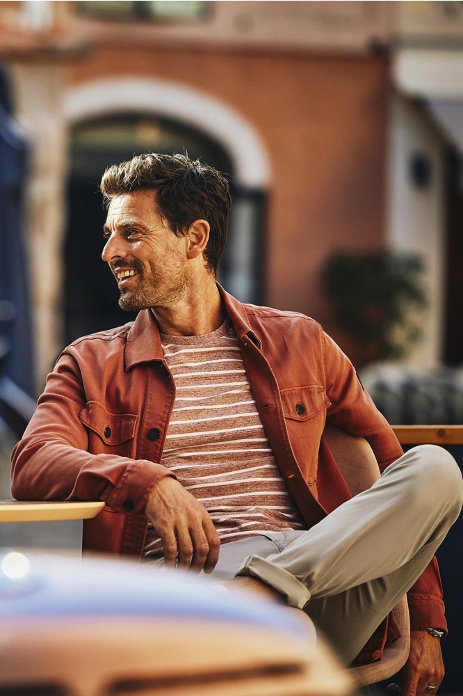 Vanguard oranje heren overhemd | Sfeerbeeld, In situatie