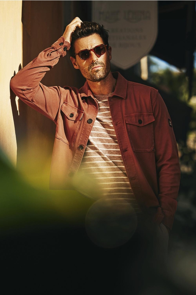 Vanguard oranje heren overhemd | Sfeerbeeld, In situatie