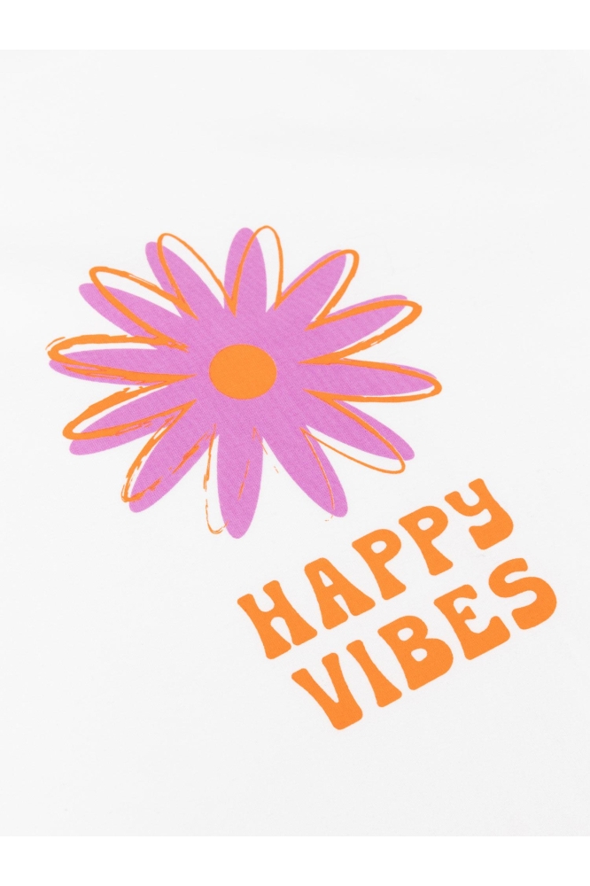 T SHIRT HAPPY VIBES LS2401 002 OFF WHITE