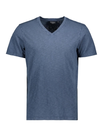 Superdry T-shirt V NECK SLUB SS T SHIRT M1011889A DRY SLATE BLUE