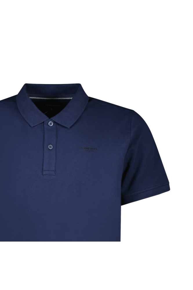 Cars blauwe heren polo | Close up