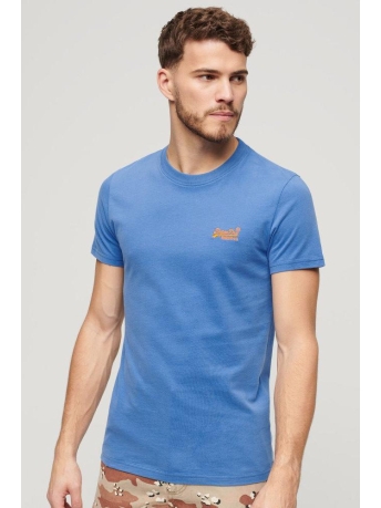 Superdry T-shirt ESSENTIAL LOGO EMB TEE M1011245A MONACO BLUE