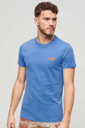 Superdry T-shirt ESSENTIAL LOGO EMB TEE M1011245A MONACO BLUE